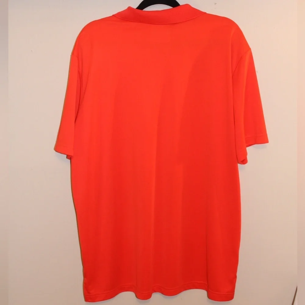 Adidas tangerine orange men’s golf short sleeve polo shirt size xl